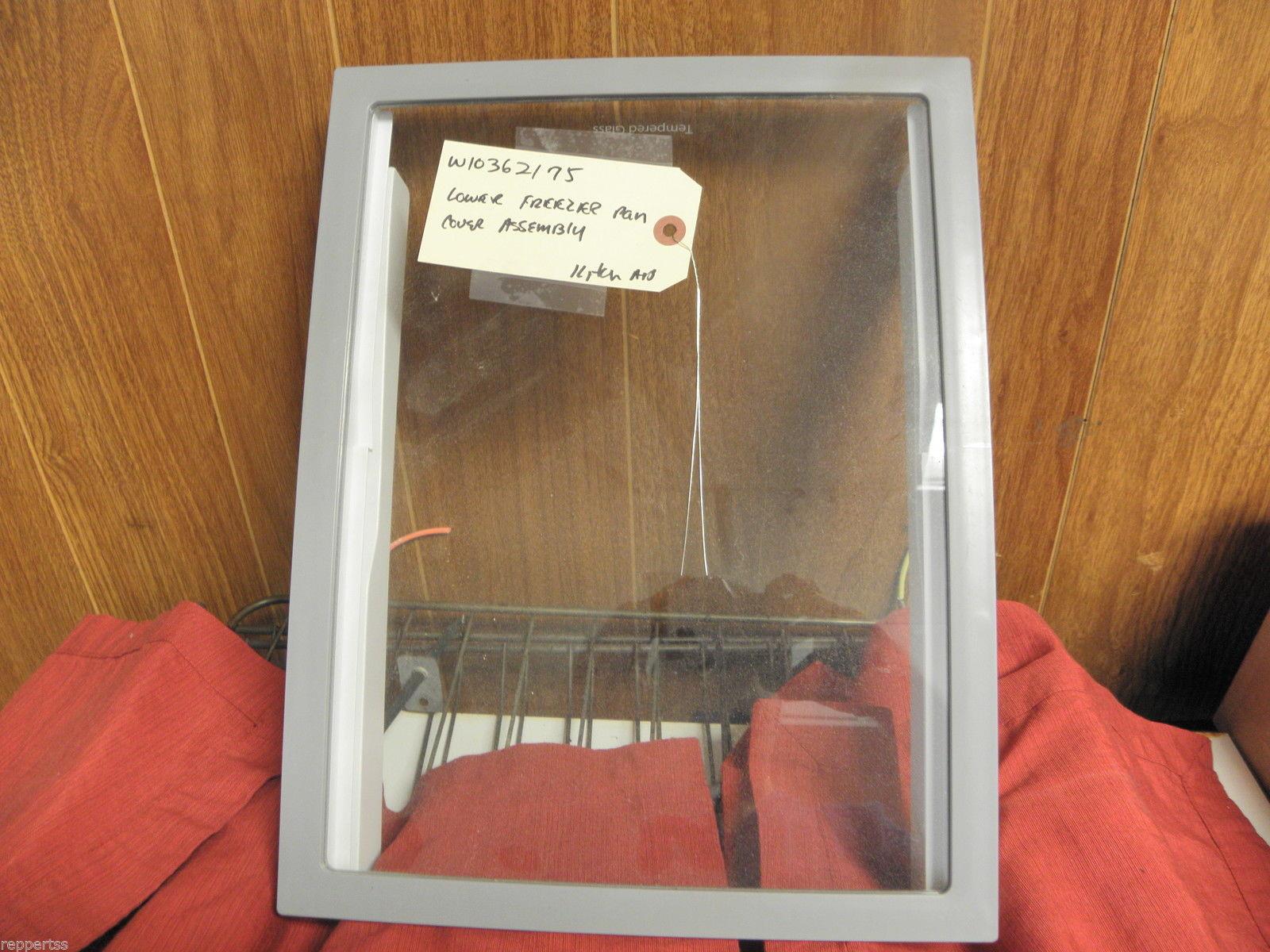 KITCHEN AID REFRIGERATOR W10362175 LOWER FREEZER PAN COVER USED PART ASSEMBLY KITCHEN AID REFRIGERATOR W10362175 LOWER FREEZER PAN COVER USED PART ASSEMBLY